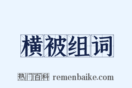 横被组词是什么意思的图片